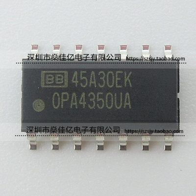 OPA4350UA 4电路通用放大器IC SOP14 原装正品