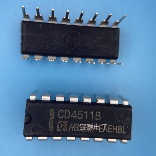 CD4511BE DIP-16 LED显示驱动芯片直插 丝印CD4511B