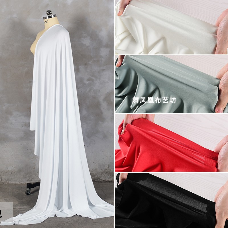 氨纶牛奶丝拉架针织高弹力布料