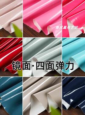 镜面皮料柔软丝滑防水演出服半裙