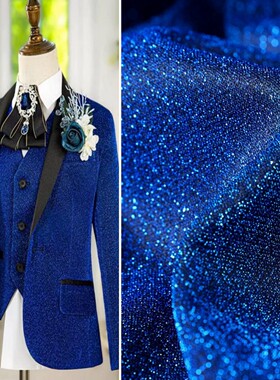 满天星面料礼服舞蹈服有弹力闪亮