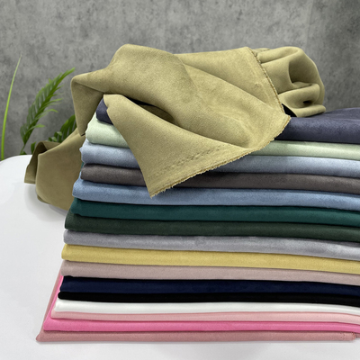 厚款麂皮绒空气层磨毛布料弹力