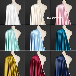 重磅 光泽进口三醋酸缎面料 触感冰凉丝滑透气礼服吊带裙衬衫布料