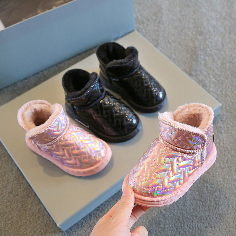 冬季时尚新款儿童雪地靴男童棉鞋女宝宝小童靴加厚保暖皮面防水,童鞋/婴儿鞋/亲子鞋,雪地靴,淘宝优惠券,粉丝福利购,淘宝优惠卷