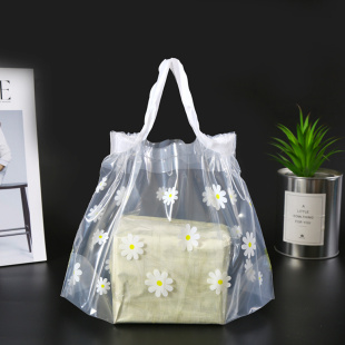 加厚收口外卖女童装衣服装店手提袋子化妆品礼品塑料袋子批发定制