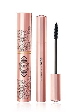 govo睫毛膏黑色睫毛膏防水防汗不晕染卷翘加长纤长睫毛刷眼部彩妆