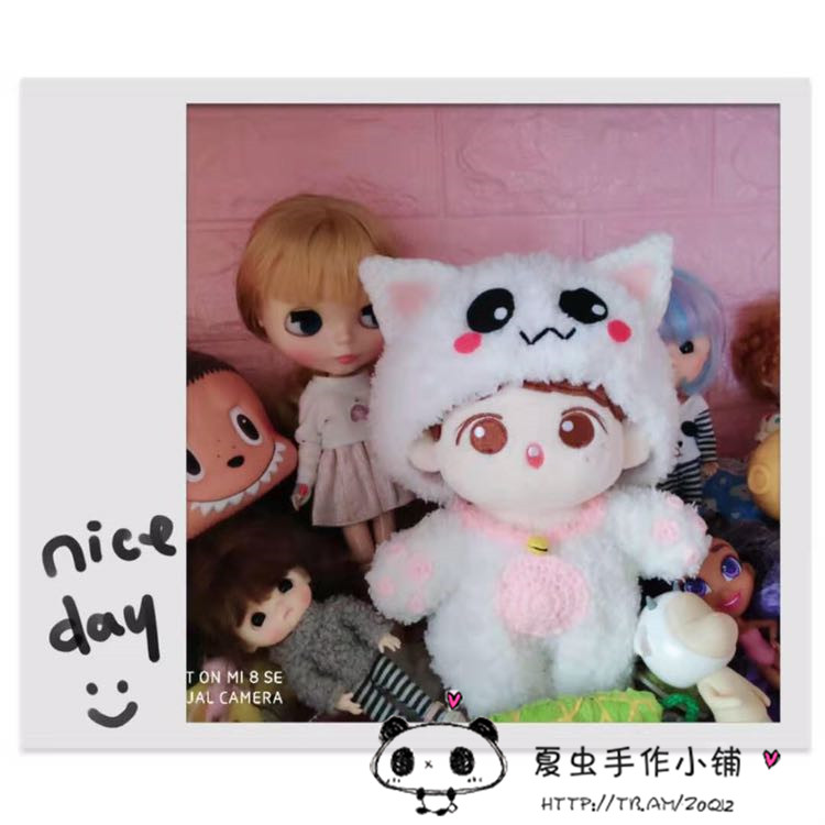 10cm15cm20cm棉花娃娃 手工制作毛线衣服帽子 娃衣 可定制