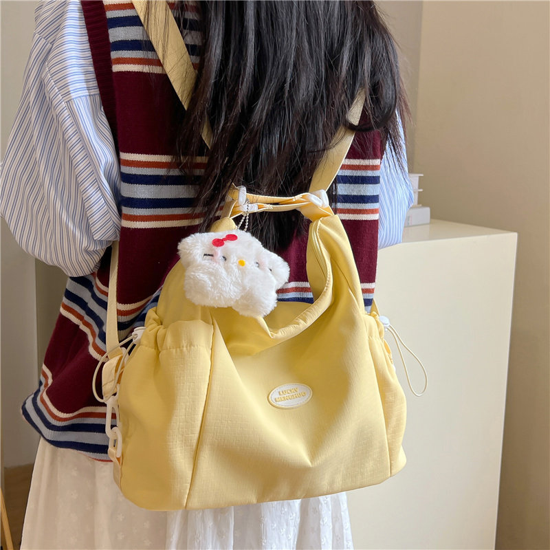 高颜值多功能斜挎包女小清新女孩休闲双肩包小背包补课补习单肩包