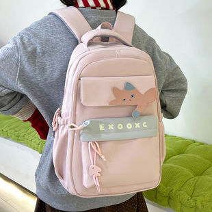 高颜值可爱搞怪小猫小学生书包女童初中生高中学生双肩包旅游背包