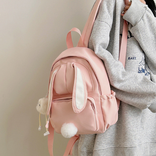 小包包可爱儿童小书包兔耳朵高颜值出游双肩包女童幼儿园轻便背包