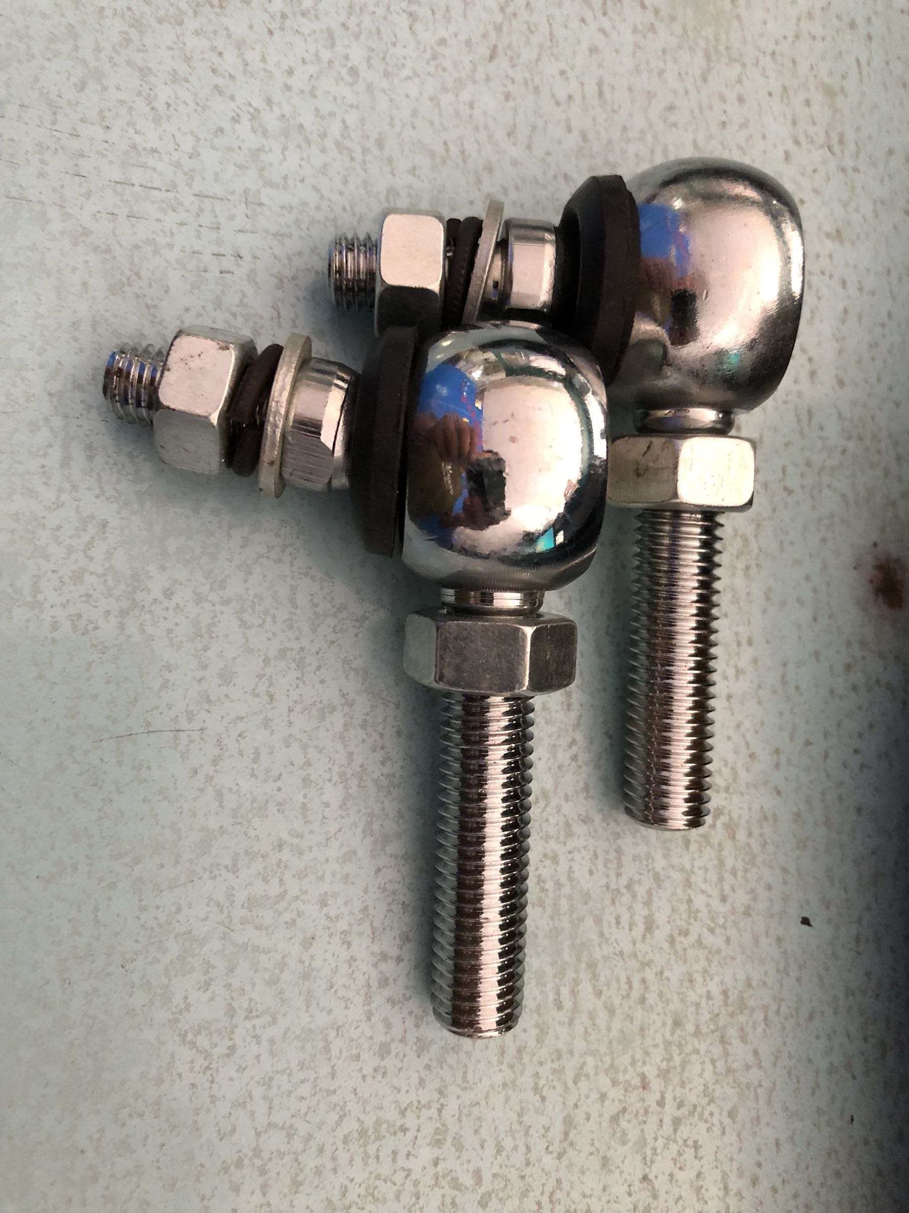 宇通客车配件纯电动门下拉杆门拉杆球头外牙外丝牙正牙反牙一对