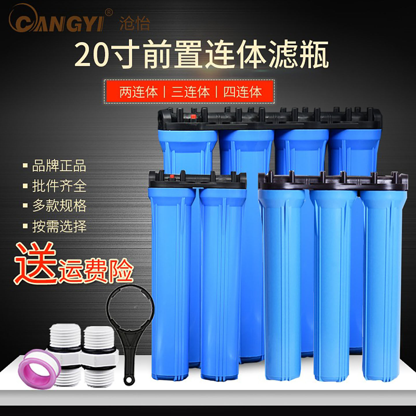 世通20寸连体滤瓶前置过滤器