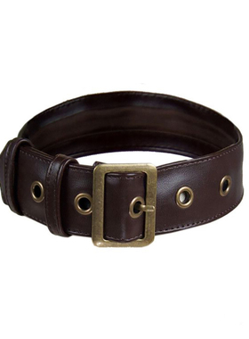 熠先生的蒸汽大陆 steampunk蒸汽朋克咖棕皮革choker颈圈脖圈脖饰