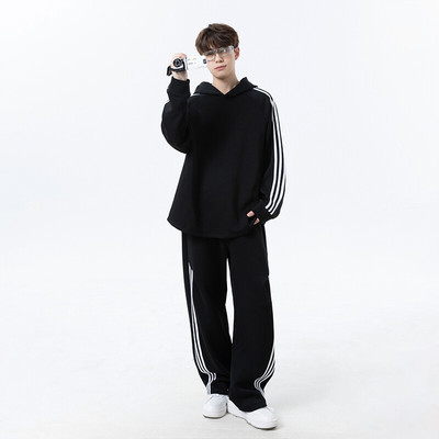 男装卫衣宽松型加绒其他否是日常休闲棉51% 聚酯纤维49%套头2025