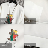 T4057-P25卡通印花帅气百搭长袖t恤男大码胖子卫衣薄外套，男装卫衣，电商A040A