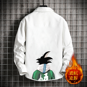 CS15005加绒款P55加厚加绒衬衫男保暖衬衣长袖寸衫上衣服外套