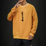 S6006-P35字母印花运动圆领套头卫衣大码男潮胖子宽松外套，男装卫衣，电商A040A