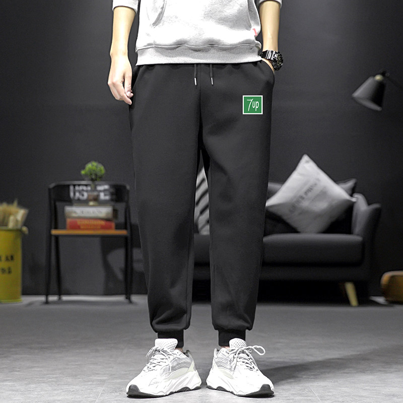 K12058-P40春季束脚直筒运动裤男大码宽松休闲卫裤哈伦裤图片