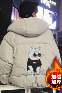MY16044-P100 加厚加绒衣男面包服男大码服男袄男外套男图片