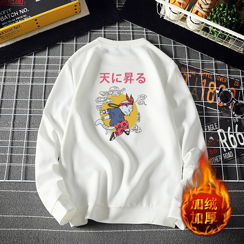 电商A040A-T4012-P25 加绒款P35 卫衣男宽松百搭图片