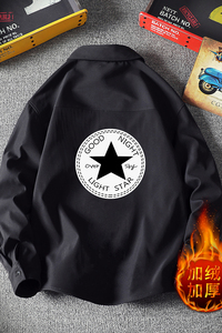 CS15008加绒款P55加厚加绒衬衫男保暖衬衣长袖寸衫上衣服外套图片