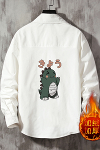 CS15037加绒款P55加厚加绒衬衫男保暖衬衣长袖寸衫上衣服外套图片