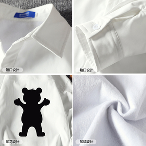CS15021加绒款P55加厚加绒衬衫男保暖衬衣长袖寸衫上衣服外套图片