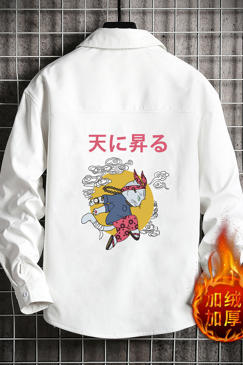 CS15012加绒款P55加厚加绒衬衫男保暖衬衣长袖寸衫上衣服外套,男装衬衫,电商A040A
