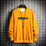 S6001-P35china字母印花圆领套头卫衣男胖人大码棒球服外套，男装卫衣，电商A040A