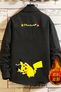 CS15034加绒款P55加厚加绒衬衫男保暖衬衣长袖寸衫上衣服外套图片