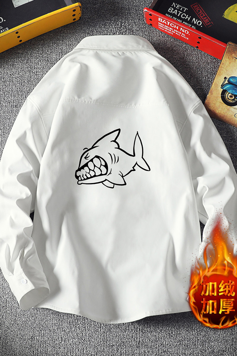 CS15041加绒款P55加厚加绒衬衫男保暖衬衣长袖寸衫上衣服外套,男装衬衫,电商A040A