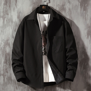 CS15028加绒款P55加厚加绒衬衫男保暖衬衣长袖寸衫上衣服外套图片