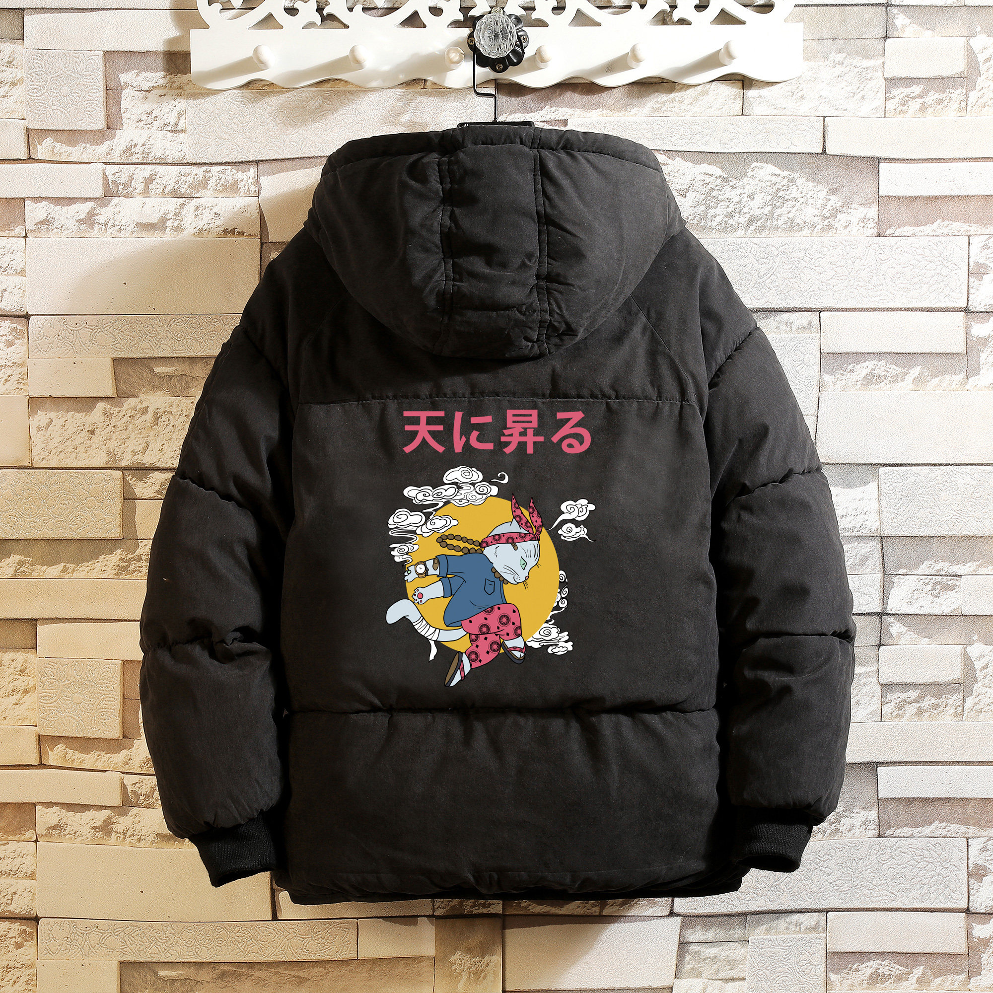 电商A040A-MY16012-P100加厚加绒面包服男大码宽松衣袄外套,男装棉衣,电商A040A