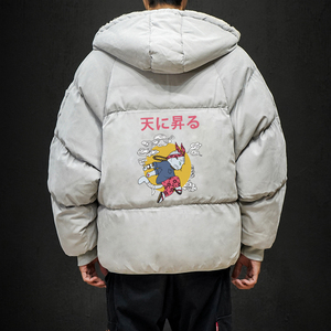 MY16012-P100 加厚加绒衣男面包服男大码服男袄男外套男图片