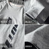 TX3006-P25T恤男字母印花简约长袖t恤加肥加大码男胖子上衣服，男装T恤，电商A040A