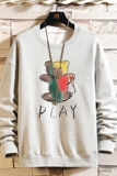 S6057-P35春季圆领卫衣男大码韩版宽松长袖外套男，男装卫衣，电商A040A