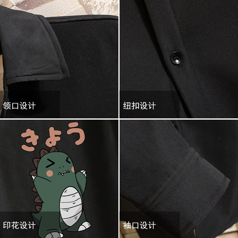 CS15037加绒款P55加厚加绒衬衫男保暖衬衣长袖寸衫上衣服外套,男装衬衫,电商A040A