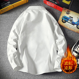 CS15045加绒款P55加厚加绒衬衫男保暖衬衣长袖寸衫上衣服外套，男装衬衫，电商A040A