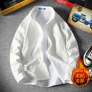 CS15045加绒款P55加厚加绒衬衫男保暖衬衣长袖寸衫上衣服外套图片
