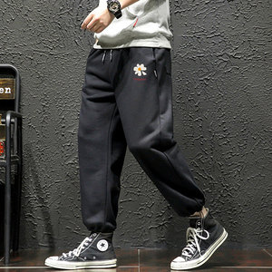 K13059-P40春季束脚直筒运动裤男大码宽松休闲卫裤哈伦裤图片