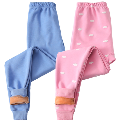 冬季单条加绒加厚青少年保暖裤