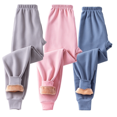 男女中大童德绒保暖裤加绒加厚