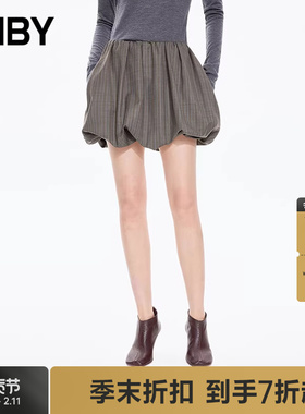 【商场同款】JNBY/江南布衣25冬新品半身裙女休闲绵羊毛5P0D1275H