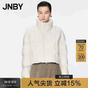 【95%白鸭绒】JNBY/江南布衣秋冬羽绒服女短款宽松立领5OAC14660