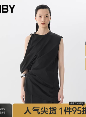 【季末折扣】JNBY/江南布衣25夏连衣裙棉质无袖圆领5P6G11190