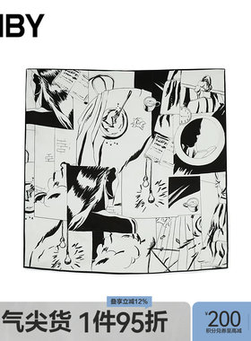 【秋冬上新】JNBY/江南布衣25秋新品桑蚕丝时尚方形围巾7P7K10070
