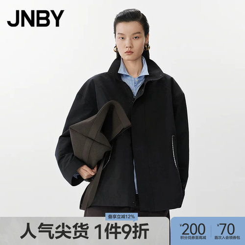 【春夏上新】JNBY/江南布衣25春风衣宽松立领长袖5P2911020