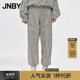 100%棉针织植绒宽松通勤长裤 JNBY 江南布衣折扣秋冬束脚裤 女