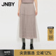 江南布衣春秋半身裙网纱A字百褶显瘦舒适百搭 JNBY 断码 清仓