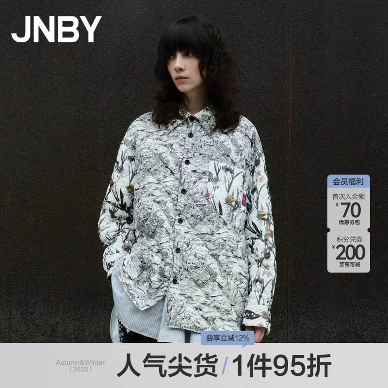 JNBY/江南布衣印花拼接羽绒服图片